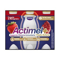 ACTIMEL FRAGOLA-MELOGRANO 100X6