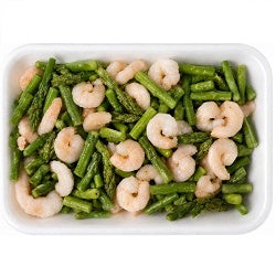 PREPARATO ASPARAGI E GAMBERI VASSOIO CF DA 500 GR