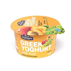 YOGURT GRECO PESCA ALBICOCCA UVA G.150