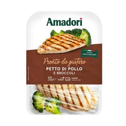 PETTO DI POLLO CON BROCCOLI G.250 SOTTO VUOTO